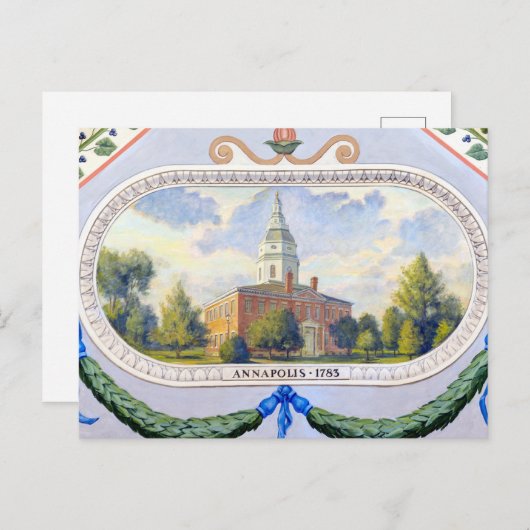 Annapolis State House Briefkaart (Voorkant / Achterkant)