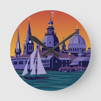 Annapolis Steeples and Cupolas: Sunset Ronde Klok
