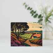 Annapolis Valley Kleurrijke Boerderij Landschapsgr Briefkaart (Staand voorkant)