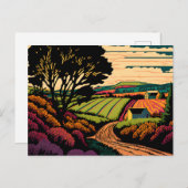 Annapolis Valley Kleurrijke Boerderij Landschapsgr Briefkaart (Voorkant / Achterkant)