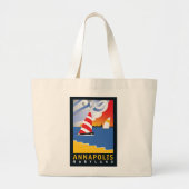 Annapolis, woensdag om 12.00 uur grote tote bag (Voorkant)