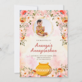 Annaprasanna uitnodiging Afscheid van de borst uit