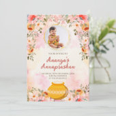 Annaprasanna uitnodiging Afscheid van de borst uit (Staand voorkant)