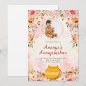 Annaprasanna uitnodiging Afscheid van de borst uit (Voorkant / Achterkant)