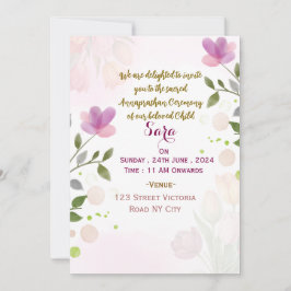Annaprashan Ceremony Invitations Kaart