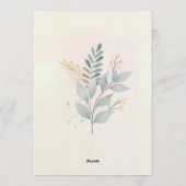 Annaprashan Ceremony Invitations Kaart (Achterkant)