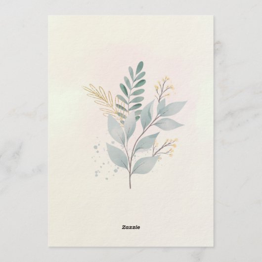 Annaprashan Ceremony Invitations Kaart (Achterkant)