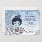 Annaprashan Eerste Rijst Ceremonie Uitnodiging (Voorkant)