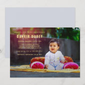 Annaprashan First Rice Ceremony Photo Kaart (Voorkant / Achterkant)