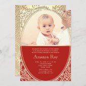 Annaprashan First Rice Ceremony Photo Kaart (Voorkant / Achterkant)