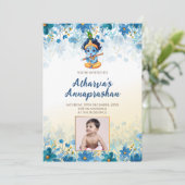 Annaprashan nodigt Annaprasan uit Kaart (Staand voorkant)