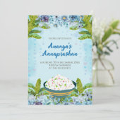 Annaprashan nodigt & Digital Rice ceremonie uit Kaart (Staand voorkant)