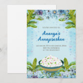Annaprashan uitnodiging & Digitale rijstceremonie (Voorkant / Achterkant)