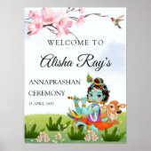 Annaprashan welkomstbord poster (Voorkant)