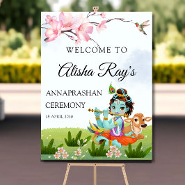 Annaprashan welkomstbord poster