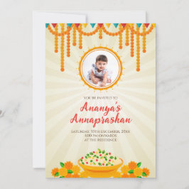 Annaprashana ceremonie uitnodigingen & Pasni uitno