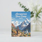 Annapurna Basiskamp Nepal Briefkaart (Staand voorkant)