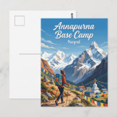 Annapurna Basiskamp Nepal Briefkaart (Voorkant / Achterkant)