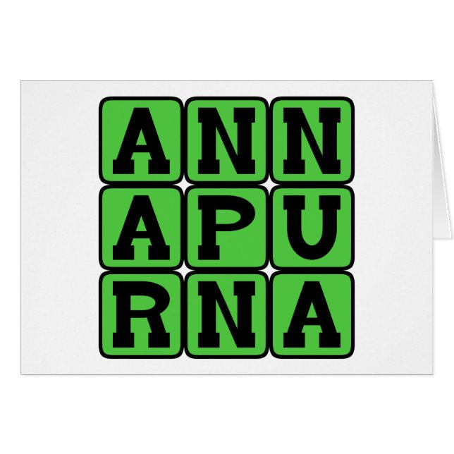 Annapurna, bergketen in Nepal (Voorkant Horizontaal)