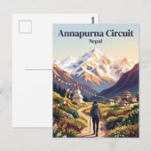Annapurna Circuit Nepal Briefkaart (Voorkant / Achterkant)
