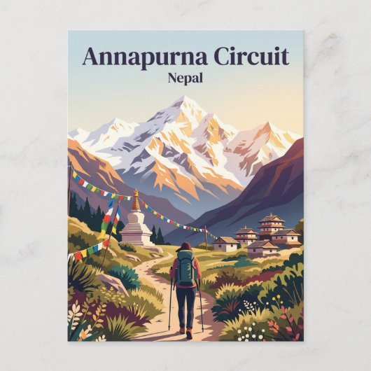 Annapurna Circuit Nepal Briefkaart (Voorkant)