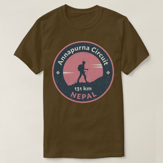 Annapurna Circuit Nepal T-shirt (Design voorkant)