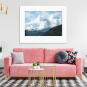 ANNAPURNA IM WOLKENMANTEL CANVAS AFDRUK (Insitu (Woonkamer))