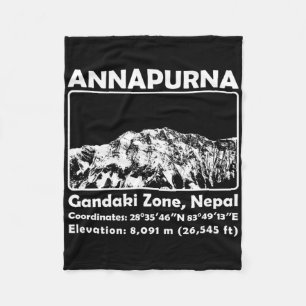 Annapurna Mif Nepal Bergbeklimmen Trekken  Fleece Deken