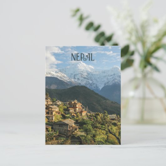 Annapurna Narchyang Nepal Briefkaart (Staand voorkant)