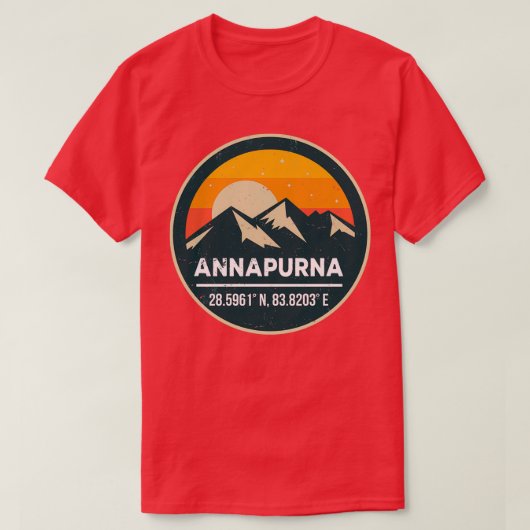 Annapurna National Park 1 T-shirt (Design voorkant)