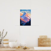 Annapurna Nepal Reis Kunst Vintage Poster (Keuken)