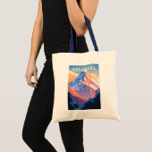 Annapurna Nepal Travel Art Vintage Tote Bag (Voorkant (product))