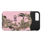 Annarose Elegante Chique Monogram Case-Mate iPhone Case (Achterkant (Horizontaal))