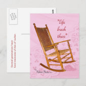 Anna's Antiek Rocker - pas aan Briefkaart (Voorkant / Achterkant)