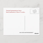 Anna's Antiek Rocker - pas aan Briefkaart (Achterkant)