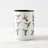 Anna's en Broad-tailed Hummingvogels Tweekleurige Koffiemok (Center)