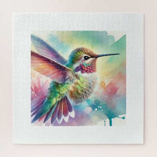 Annas Hummingbird 020824AREF113 - Watercolor Legpuzzel (Verticaal)