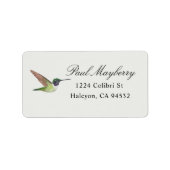 Anna's Hummingbird Address Label (Voorkant)