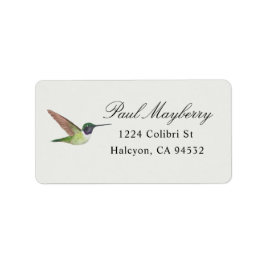 Anna's Hummingbird Address Label
