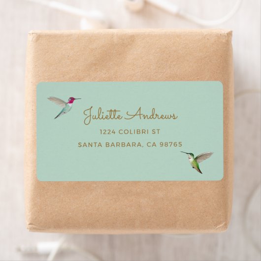 Anna's Hummingbird Address Label (Insitu)