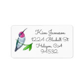 Anna's Hummingbird Address Label (Voorkant)
