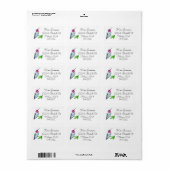 Anna's Hummingbird Address Label (Full Sheet)