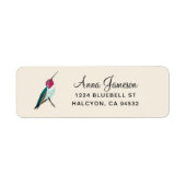 Anna's Hummingbird Address Label (Voorkant)