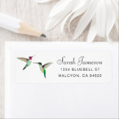 Anna's Hummingbird Address Label (Insitu)