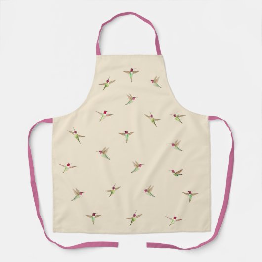 Anna's Hummingbird Apron Schort (Voorkant)