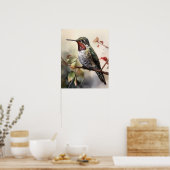 Anna's Hummingbird Bird Art Print Poster (Keuken)