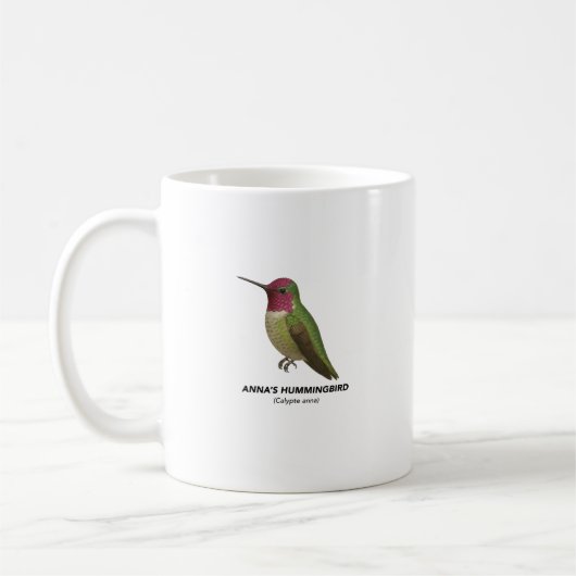 Anna's Hummingbird - Birds of California Mug Koffiemok (Links)