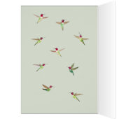 Anna's Hummingbird Birthday Card (Binnen (Links))