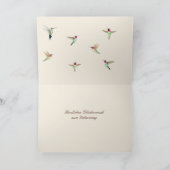 Anna's Hummingbird Birthday Card Kaart (Binnen)