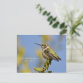 Anna's Hummingbird Briefkaart (Staand voorkant)